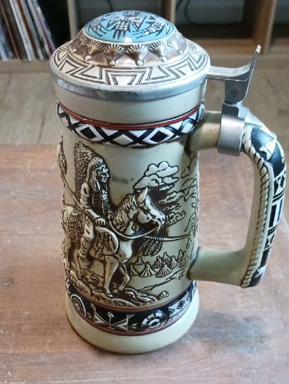 Avon Collectible Stein - Cream & Black